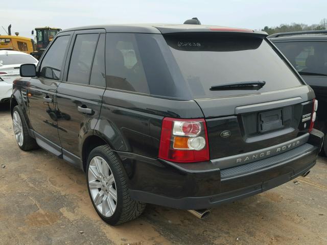 SALSH23498A153941 - 2008 LAND ROVER RANGE ROVE BLACK photo 3