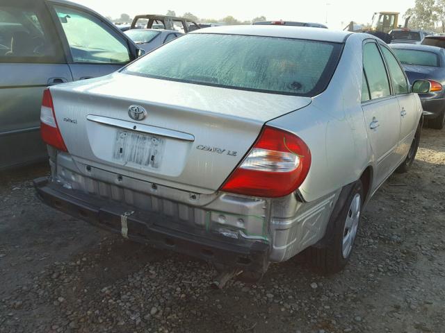 4T1BE30K53U748765 - 2003 TOYOTA CAMRY LE SILVER photo 4