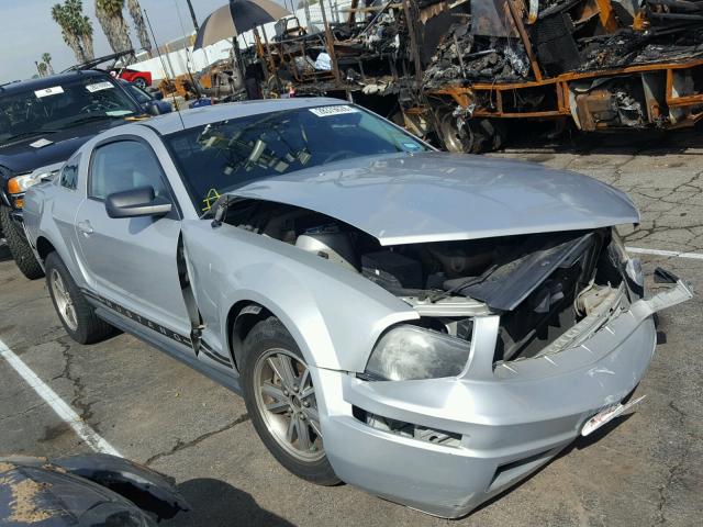 1ZVFT80NX55120892 - 2005 FORD MUSTANG SILVER photo 1