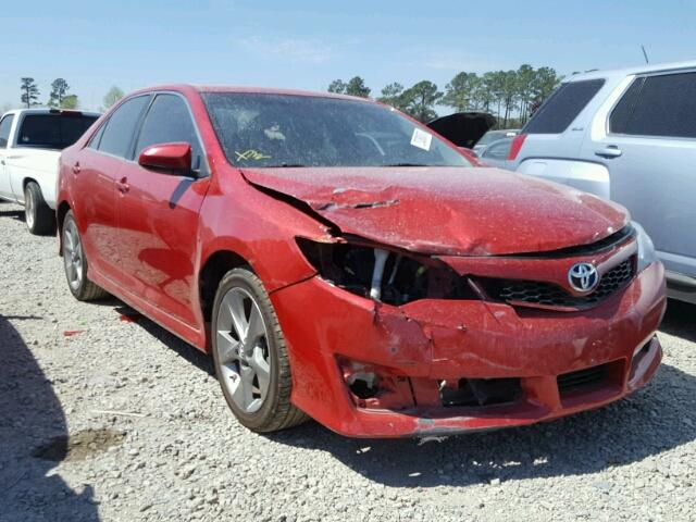 4T1BF1FK4EU733203 - 2014 TOYOTA CAMRY L RED photo 1