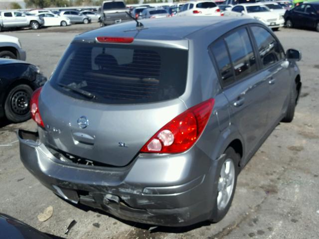 3N1BC13E68L399429 - 2008 NISSAN VERSA S CHARCOAL photo 4