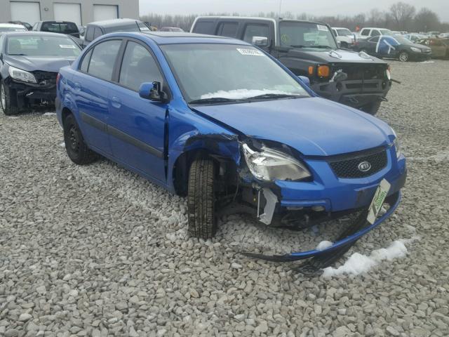 KNADE223196478456 - 2009 KIA RIO BASE BLUE photo 1