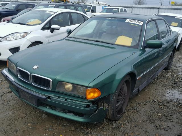 WBAGJ8322VDL43834 - 1997 BMW 740 IL GREEN photo 2