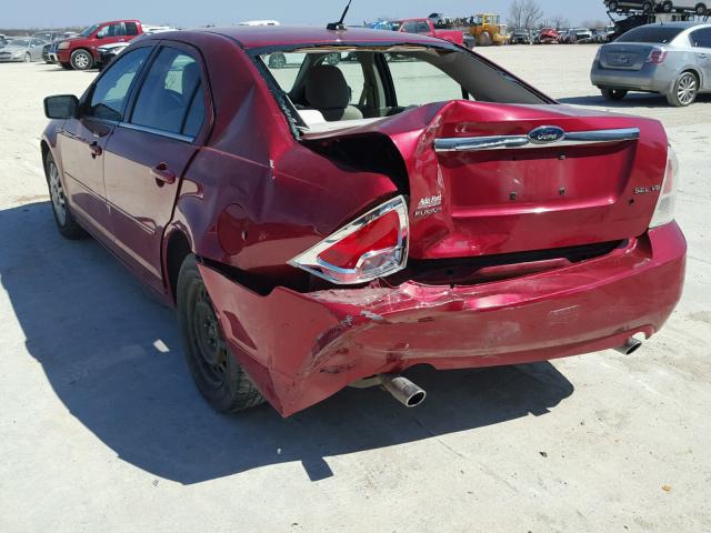 3FAHP08119R108965 - 2009 FORD FUSION SEL BURGUNDY photo 3