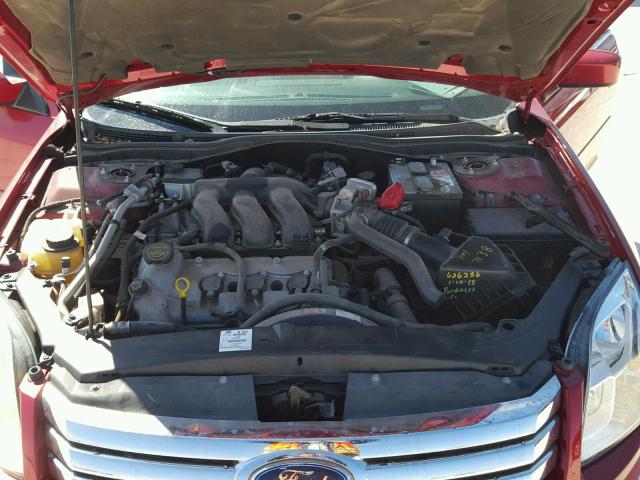 3FAHP08119R108965 - 2009 FORD FUSION SEL BURGUNDY photo 7