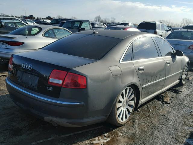 WAUMV44E67N016312 - 2007 AUDI A8 L QUATT GRAY photo 4