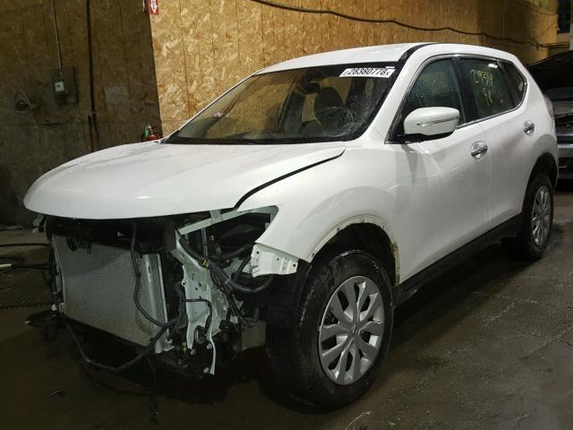 5N1AT2MV6EC870821 - 2014 NISSAN ROGUE S WHITE photo 2