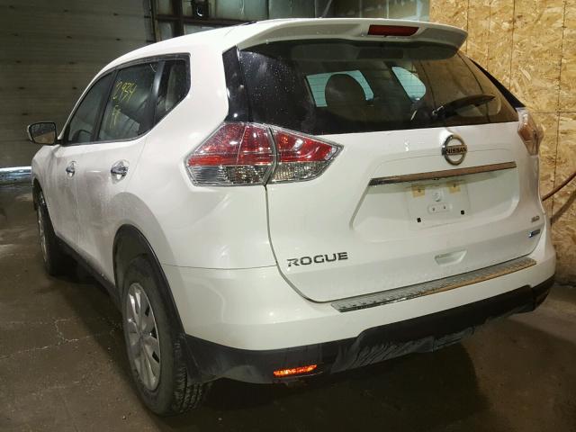 5N1AT2MV6EC870821 - 2014 NISSAN ROGUE S WHITE photo 3