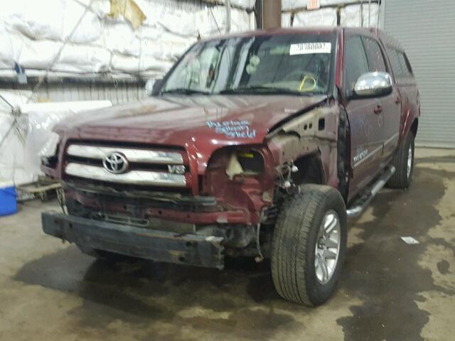 5TBDT44116S503666 - 2006 TOYOTA TUNDRA DOU RED photo 2