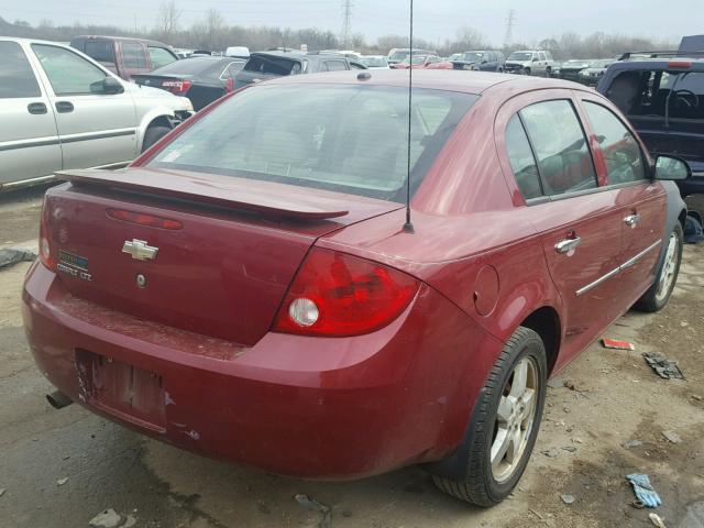 1G1AZ55F077277035 - 2007 CHEVROLET COBALT LTZ MAROON photo 4