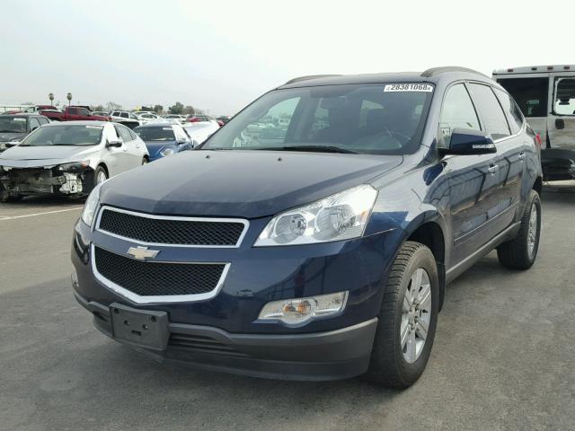 1GNKRGED6CJ203323 - 2012 CHEVROLET TRAVERSE L BLUE photo 2