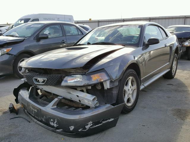 1FAFP40442F146634 - 2002 FORD MUSTANG GRAY photo 2