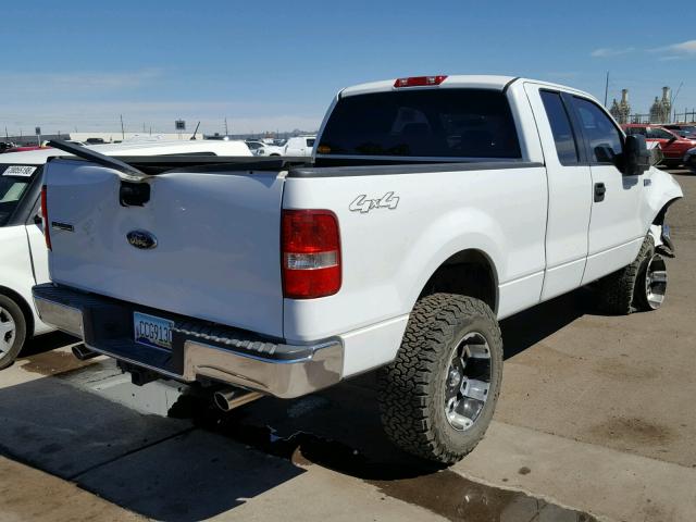 1FTPX14596NB81052 - 2006 FORD F150 WHITE photo 4