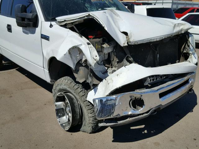 1FTPX14596NB81052 - 2006 FORD F150 WHITE photo 9