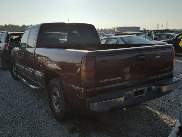 2GCEC19VX21410233 - 2002 CHEVROLET SILVERADO BURGUNDY photo 3