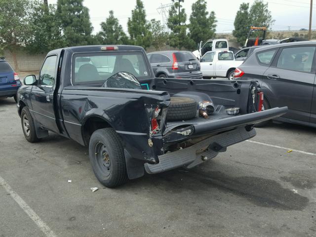 1FTYR10D31PB14973 - 2001 FORD RANGER BLACK photo 3