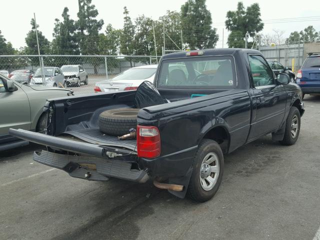 1FTYR10D31PB14973 - 2001 FORD RANGER BLACK photo 4