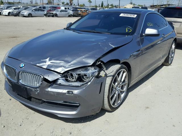 WBALX3C56CDV77465 - 2012 BMW 650 I GRAY photo 2