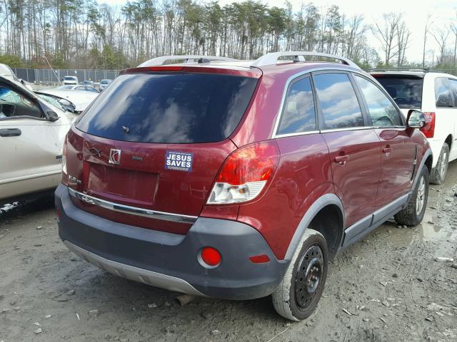 3GSCL33P48S533959 - 2008 SATURN VUE XE BURGUNDY photo 4