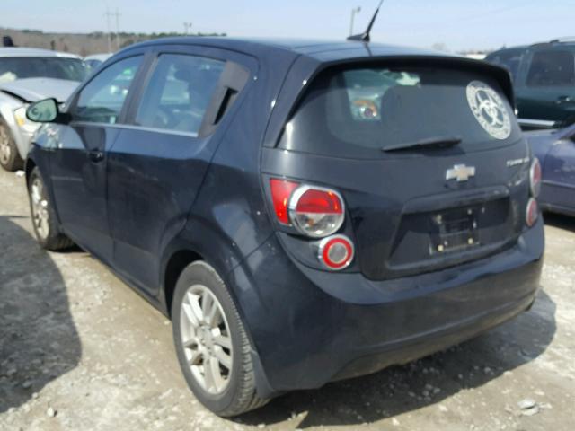 1G1JD6SH9D4140232 - 2013 CHEVROLET SONIC LT BLACK photo 3