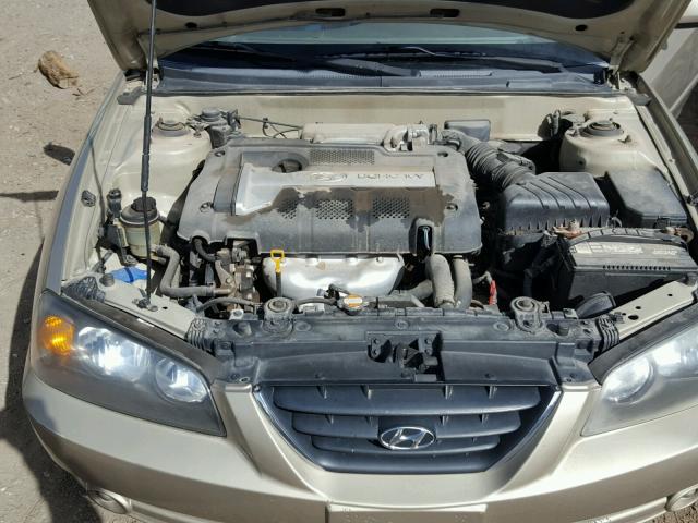 KMHDN46D86U221296 - 2006 HYUNDAI ELANTRA GL GOLD photo 7