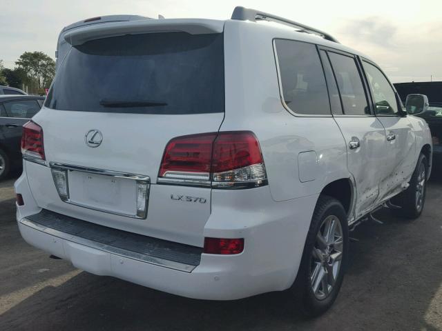 JTJHY7AX6E4136792 - 2014 LEXUS LX 570 WHITE photo 4