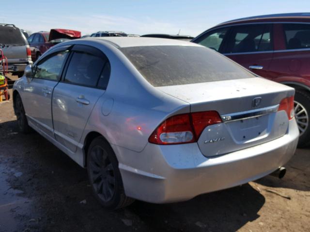 2HGFA55559H704066 - 2009 HONDA CIVIC SI SILVER photo 3