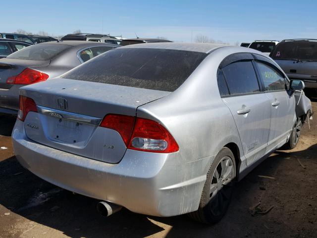 2HGFA55559H704066 - 2009 HONDA CIVIC SI SILVER photo 4