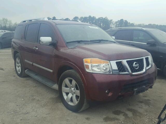 5N1BA0ND9AN605135 - 2010 NISSAN ARMADA SE RED photo 1