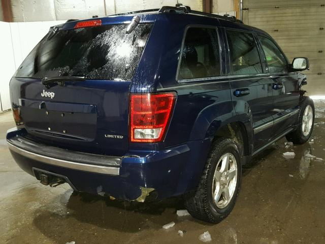 1J4HS58NX5C721050 - 2005 JEEP GRAND CHER BLUE photo 4