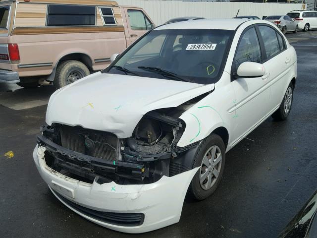 KMHCN4AC3AU422235 - 2010 HYUNDAI ACCENT GLS WHITE photo 2