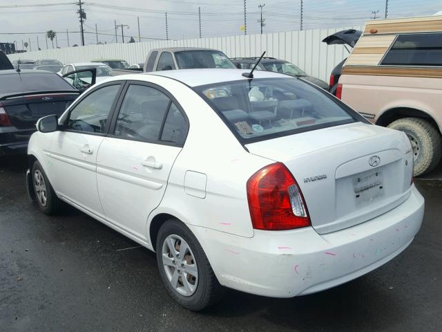 KMHCN4AC3AU422235 - 2010 HYUNDAI ACCENT GLS WHITE photo 3