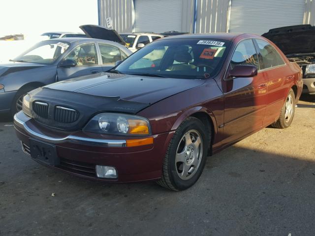 1LNHM86S81Y639076 - 2001 LINCOLN LS MAROON photo 2