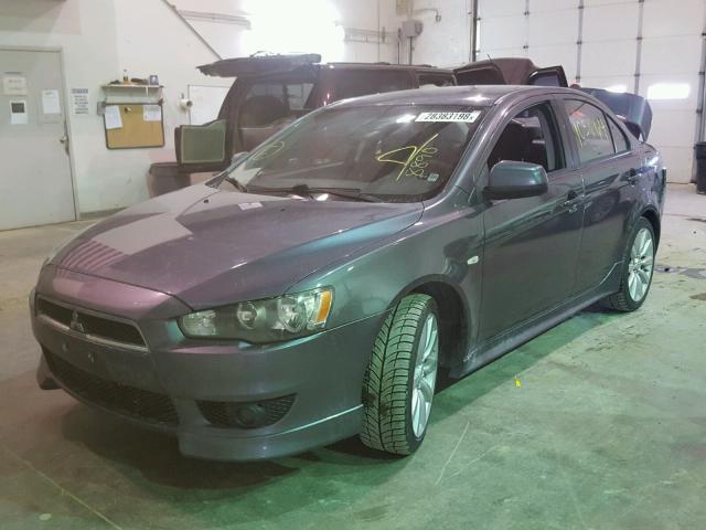 JA3AU86U98U018890 - 2008 MITSUBISHI LANCER GTS GRAY photo 2