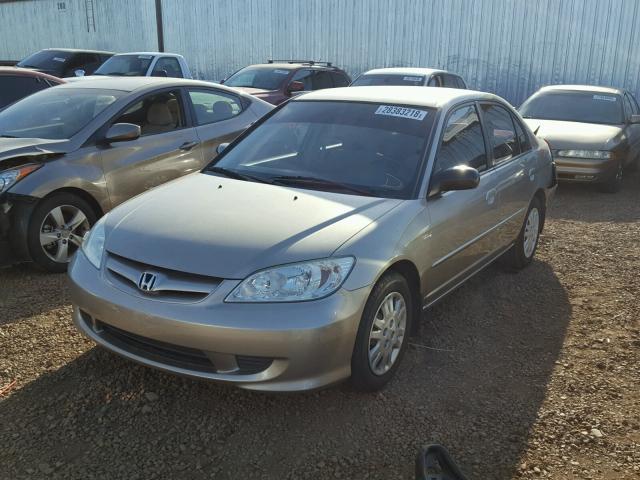 2HGES165X4H601279 - 2004 HONDA CIVIC LX GOLD photo 2