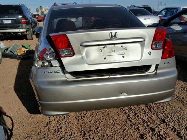 2HGES165X4H601279 - 2004 HONDA CIVIC LX GOLD photo 9