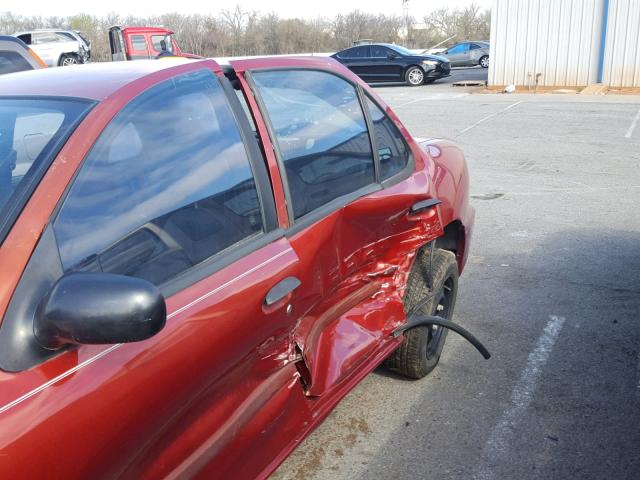 3G1JC5242YS161424 - 2000 CHEVROLET CAVALIER BURGUNDY photo 10