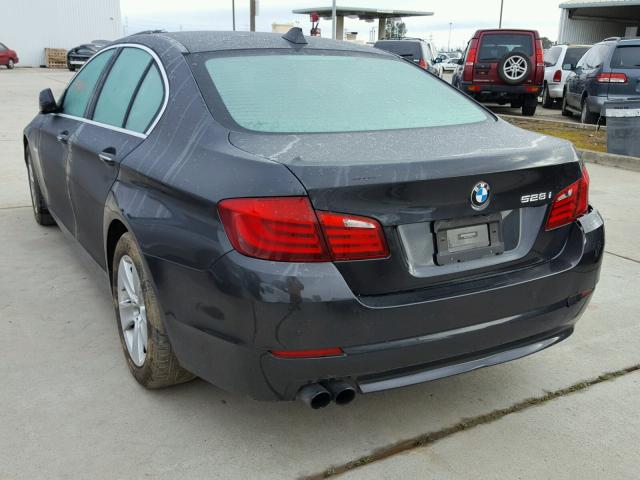 WBAXG5C55DD231048 - 2013 BMW 528 I BLACK photo 3