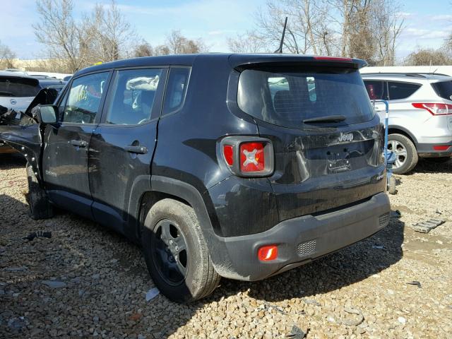 ZACCJAAH6FPC15440 - 2015 JEEP RENEGADE S BLACK photo 3