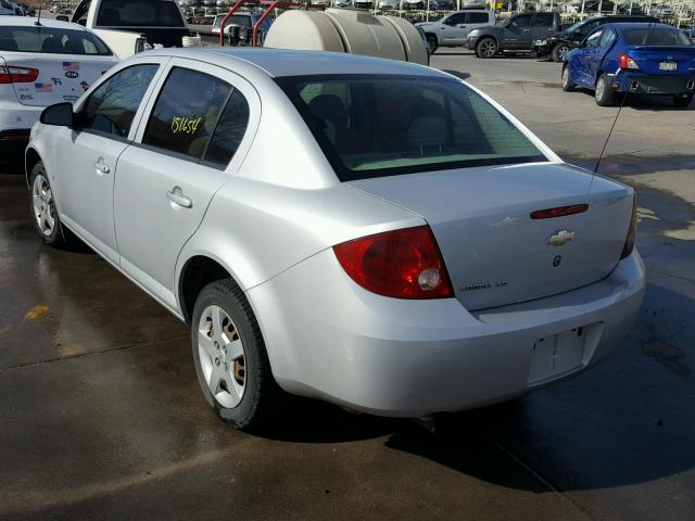 1G1AK55FX77127132 - 2007 CHEVROLET COBALT LS SILVER photo 3