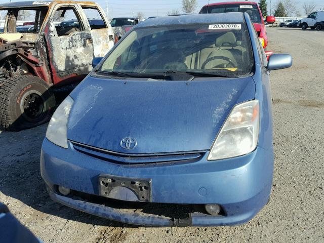 JTDKB20U053003262 - 2005 TOYOTA PRIUS BLUE photo 9