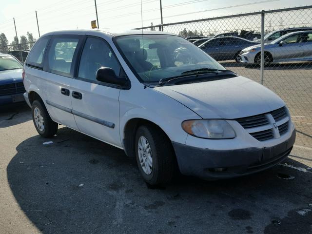 1D4GP25B86B638237 - 2006 DODGE CARAVAN SE WHITE photo 1