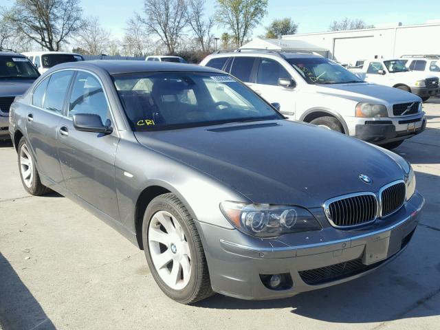 WBAHL83517DT08696 - 2007 BMW 750I GRAY photo 1