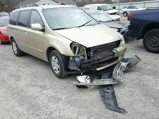 KNDMB233086256726 - 2008 KIA SEDONA EX TAN photo 1