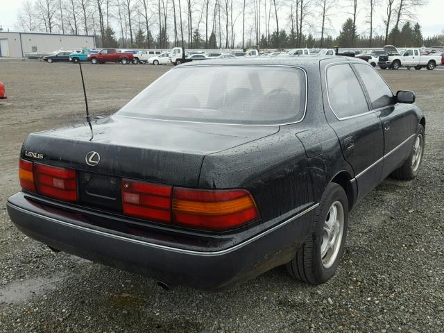 JT8UF11E9R0205781 - 1994 LEXUS LS 400 BLACK photo 4