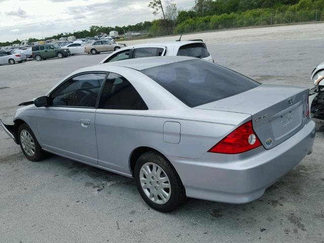 1HGEM22564L071045 - 2004 HONDA CIVIC LX SILVER photo 3