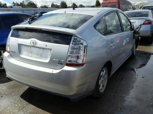 JTDKB20U977563728 - 2007 TOYOTA PRIUS SILVER photo 4