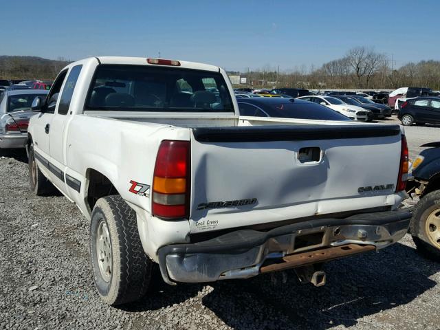 2GCEK19T111312918 - 2001 CHEVROLET SILVERADO WHITE photo 3