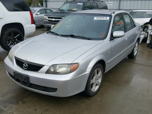 JM1BJ225830156222 - 2003 MAZDA PROTEGE DX SILVER photo 2