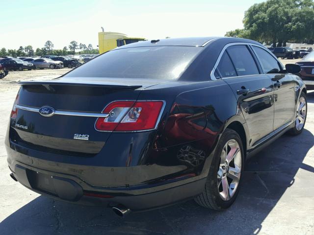 1FAHP2KT8AG121634 - 2010 FORD TAURUS SHO BLACK photo 4